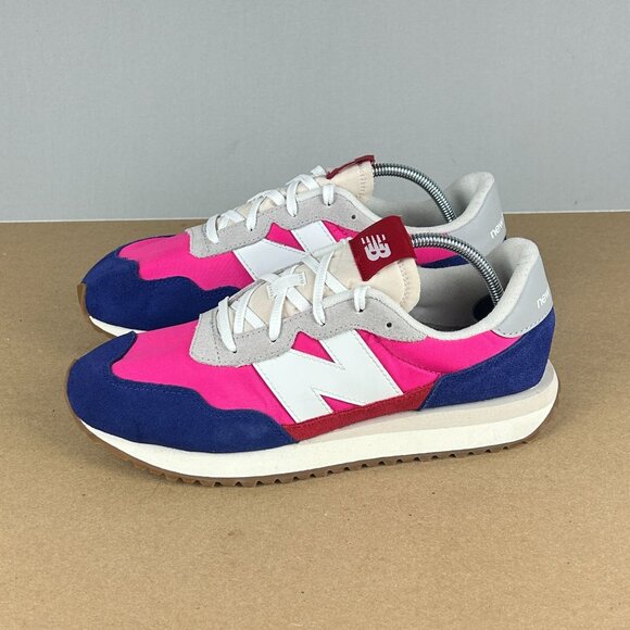 New Balance 237 Casual Lifestyle Sneakers Mens 6.5 Womens 8 Pink Purple Low Top - Picture 1 of 10